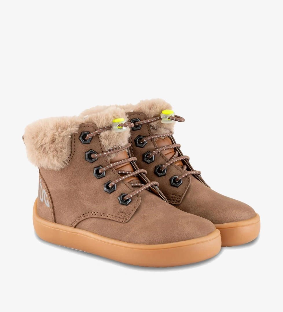 Hopfrög Furry Boots Kahverengi Meşe Barefoot Çocuk Botu model görseli
